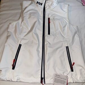Helly Hansen Vest in White with Black and Red Details